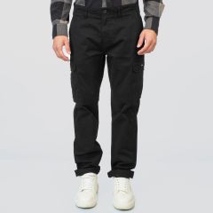 Rebase Ανδρικό Παντελόνι Cargo 252RCCP-4049 Black - Παντελόνια στο Bodyman