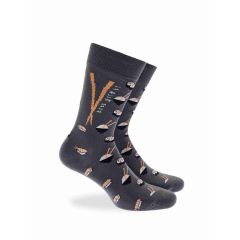 Walk Ανδρικές Κάλτσες W1064-37-10 Dark Grey - Κάλτσες στο Bodyman