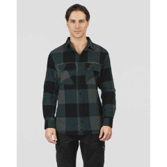 Rebase Ανδρικό Πουκάμισο 252RGS-5102-CC7 Black-Forest Green - Μακρυμάνικα Πουκάμισα  στο Bodyman