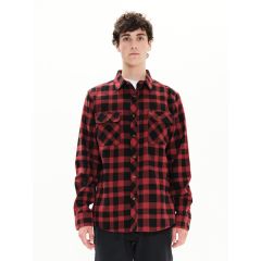 Emerson πουκάμισο 222.EM60.80 EM01 Red Black - Μακρυμάνικα Πουκάμισα  στο Bodyman
