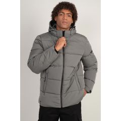 Rebase Jacket 232.RJK.186 Puffer Grey - Μπουφάν στο Bodyman