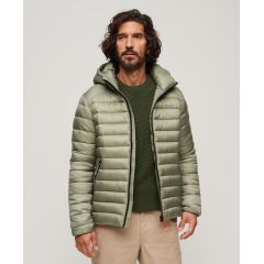 Superdry Jacket M5011821A-1KH Fuji Puffer Light Khaki - Μπουφάν στο Bodyman