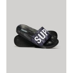 Superdry Σαγιονάρες Pool Slide MF310261A-9T0 Core Vegan Camo Grey - ΣΑΓΙΟΝΑΡΕΣ στο Bodyman