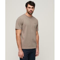 Superdry Ανδρική Μπλούζα Βαμβακερή M6010810A-1PC Overdyed  Loose Fit Beige - T-Shirt  στο Bodyman