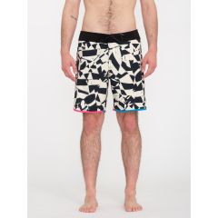 Volcom Ανδρικό Boardshort A0812410-BWH Lido Print Scallop Black White - Βερμούδες Μαγιό στο Bodyman