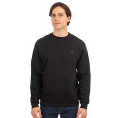Rebase Ανδρικό Φούτερ Crew Neck 242RTOP-1005 Black - Φούτερ χωρίς κουκούλα  στο Bodyman