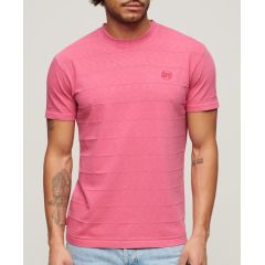 Superdry Ανδρικό T-shirt M1011570A-2LP Vintage Texture Tee Pink - T-Shirt  στο Bodyman