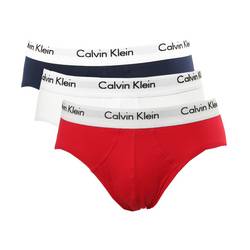 Calvin Klein 3 Pack Slip White Red Blue