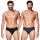 Apple Ανδρικό Σλιπ 2Pack 0212969 Μαύρο Μπλε - Slip στο Bodyman