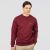 Rebase Ανδρικό Φούτερ Crew Neck 252RTOP-1051 Wine - Φούτερ χωρίς κουκούλα  στο Bodyman