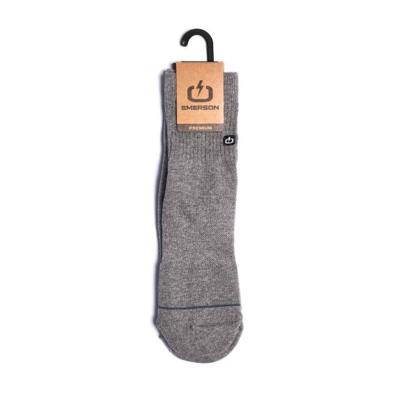 Emerson Socks 2Pack 241.EU08.43 Grey ML Basic Mid Crew - Κάλτσες στο Bodyman