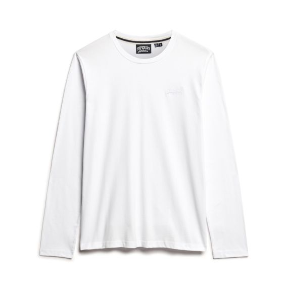 Superdry Ανδρικό T-Shirt M6010857A-01C Essential logo LS Optic - Mακρυμάνικες στο Bodyman