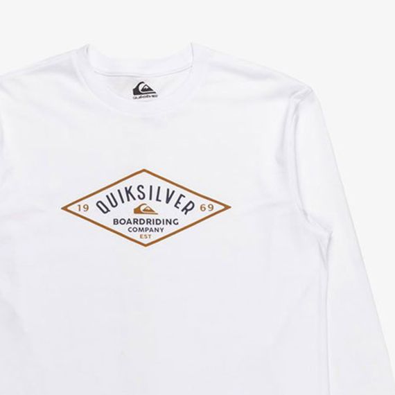 Quiksilver Ανδρικό Μακρυμάνικο T-Shirt EQYZT07985-WBB0 White - Mακρυμάνικες στο Bodyman