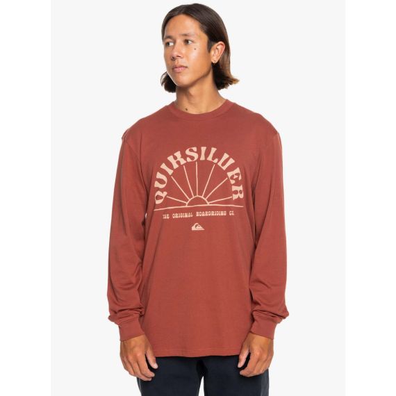 Quiksilver Ανδρικό Μακρυμάνικο T-Shirt EQYZT07909-CQN0 Henna - Mακρυμάνικες στο Bodyman
