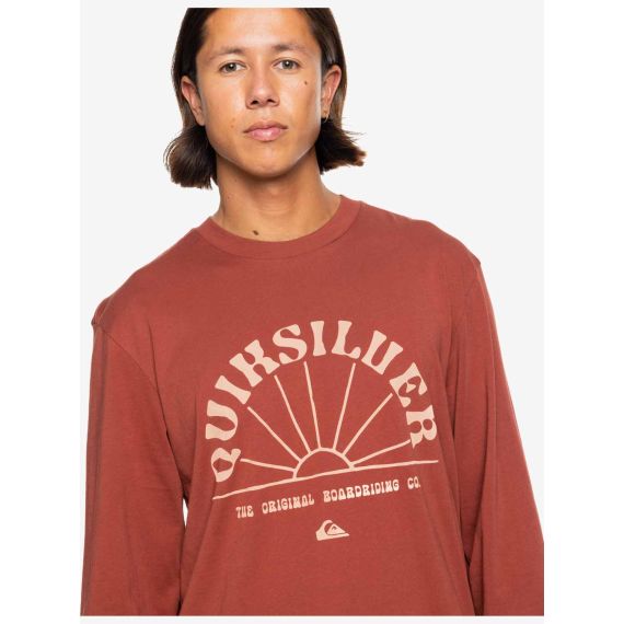 Quiksilver Ανδρικό Μακρυμάνικο T-Shirt EQYZT07909-CQN0 Henna - Mακρυμάνικες στο Bodyman