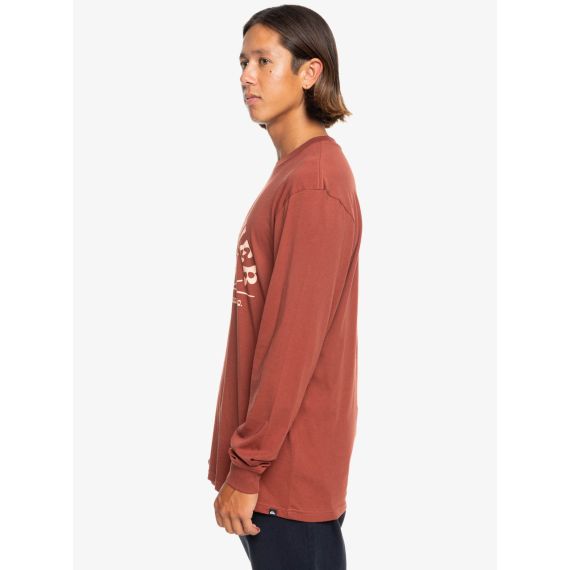 Quiksilver Ανδρικό Μακρυμάνικο T-Shirt EQYZT07909-CQN0 Henna - Mακρυμάνικες στο Bodyman