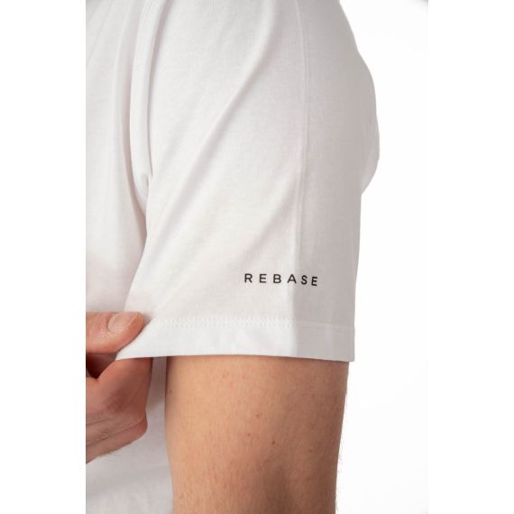 Rebase Ανδρική Μπλούζα  Βαμβακερή 241-RTS-264 White - T-Shirt  στο Bodyman