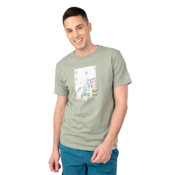 Rebase Ανδρική Μπλούζα  Βαμβακερή 241-RTS-264 Mint - T-Shirt  στο Bodyman