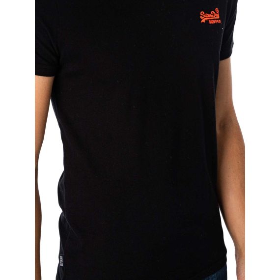 Superdry Ανδρικό T-Shirt M1011245A-A0C Essential Logo EMB Black - T-Shirt  στο Bodyman