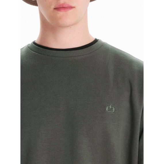 Emerson Ανδρικό Φούτερ Crew Neck 242.EM20.97 Pine Green - Φούτερ χωρίς κουκούλα  στο Bodyman