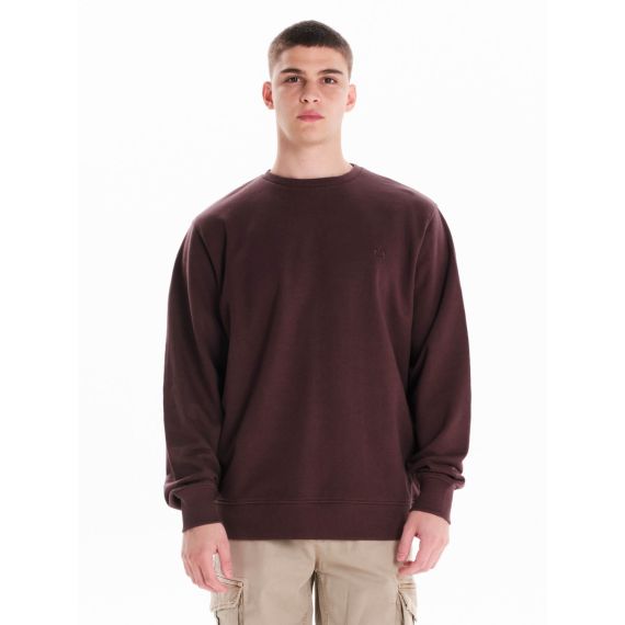 Emerson Ανδρικό Φούτερ Crew Neck 242.EM20.97 Plum - Φούτερ χωρίς κουκούλα  στο Bodyman
