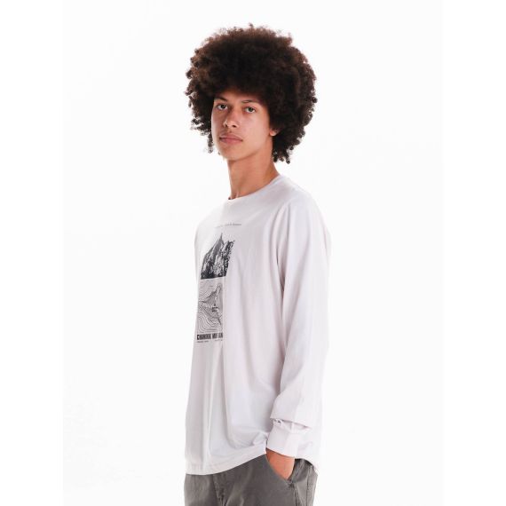 Emerson Ανδρική Μακρυμάνικη Μπλούζα 242.EM31.31 Off White - Mακρυμάνικες στο Bodyman