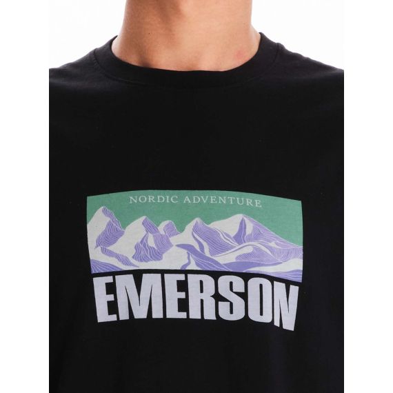 Emerson Ανδρική Μακρυμάνικη Μπλούζα 242.EM31.36 Black - Mακρυμάνικες στο Bodyman