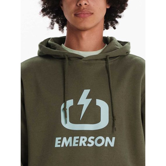 Emerson Ανδρικό Φούτερ Με Κουκούλα 242.EM20.01 Olive Green - Φούτερ Κουκούλα  στο Bodyman