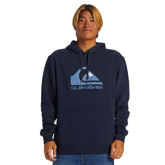 Quiksilver Ανδρικό Φούτερ AQYFT03356-KTP0 Big Logo Blue - Φούτερ Κουκούλα  στο Bodyman