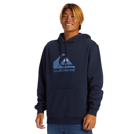Quiksilver Ανδρικό Φούτερ AQYFT03356-KTP0 Big Logo Blue - Φούτερ Κουκούλα  στο Bodyman