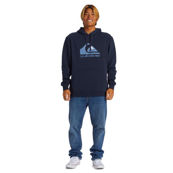 Quiksilver Ανδρικό Φούτερ AQYFT03356-KTP0 Big Logo Blue - Φούτερ Κουκούλα  στο Bodyman