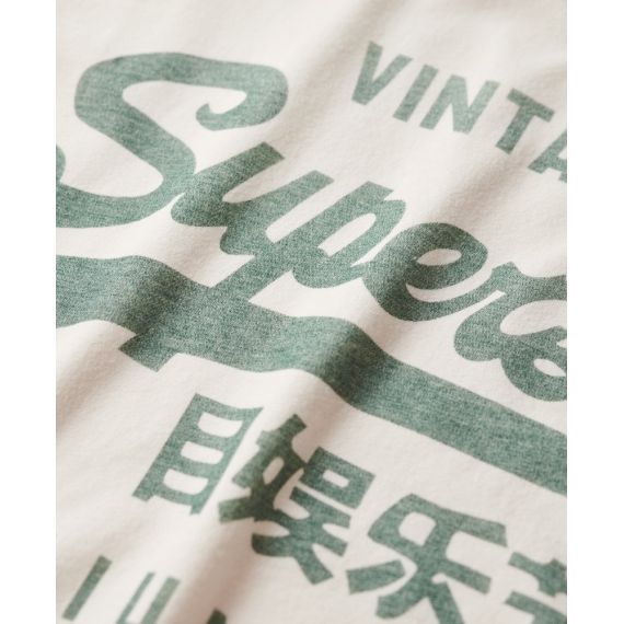 Superdry Ανδρικό Μακρυμάνικο T-Shirt M6010830A-39E Classic Graphic Ecru - Mακρυμάνικες στο Bodyman