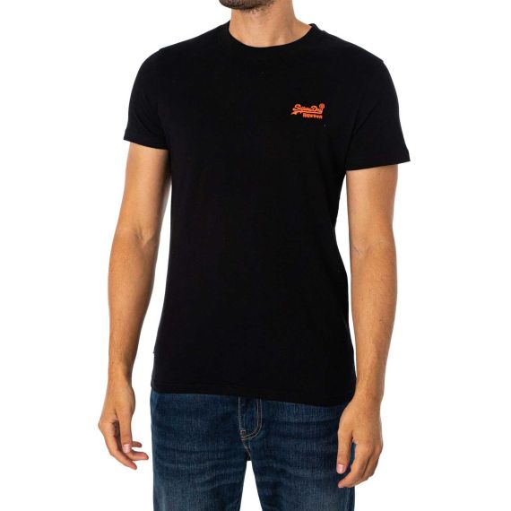 Superdry Ανδρικό T-Shirt M1011245A-A0C Essential Logo EMB Black - T-Shirt  στο Bodyman
