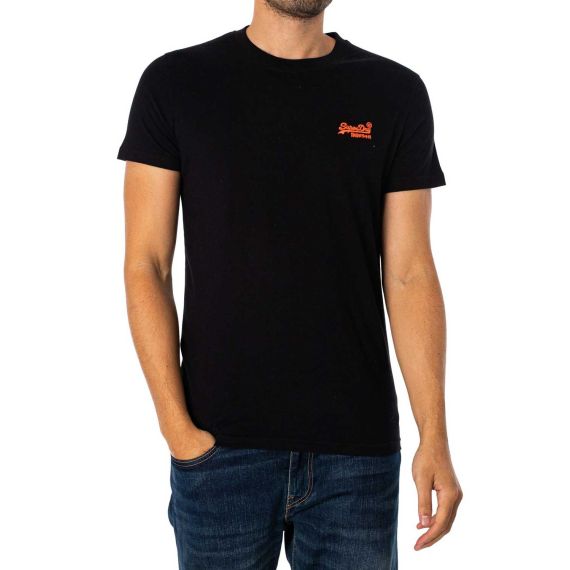 Superdry Ανδρικό T-Shirt M1011245A-A0C Essential Logo EMB Black - T-Shirt  στο Bodyman