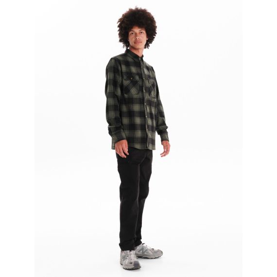 Emerson Ανδρικό Πουκάμισο 242.EM60.80 Olive Black - Μακρυμάνικα Πουκάμισα  στο Bodyman