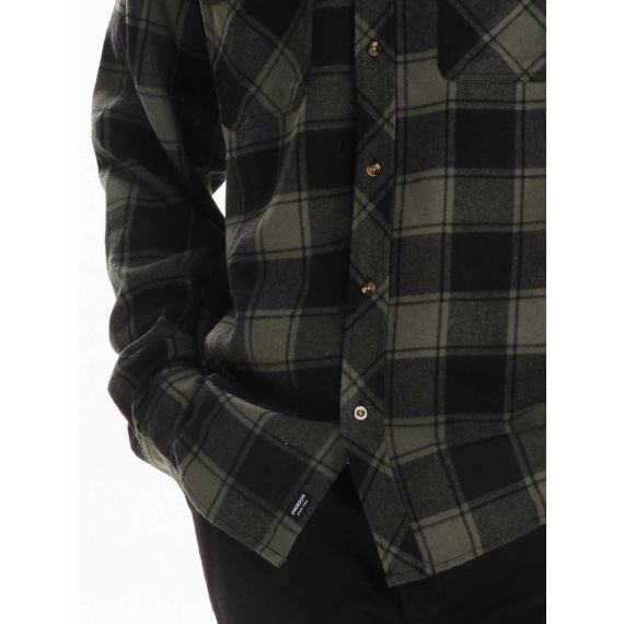 Emerson Ανδρικό Πουκάμισο 242.EM60.80 Olive Black - Μακρυμάνικα Πουκάμισα  στο Bodyman