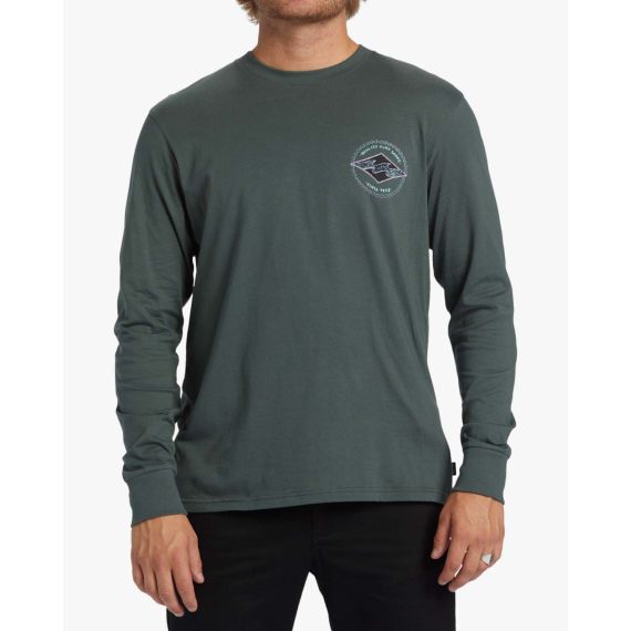 Billabong Ανδρικό Μακρυμάνικο T-Shirt ABYZT02498-KRN0 Rotor Diamond Green - Mακρυμάνικες στο Bodyman
