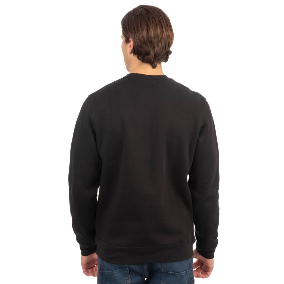 Rebase Ανδρικό Φούτερ Crew Neck 242RTOP-1005 Black - Φούτερ χωρίς κουκούλα  στο Bodyman