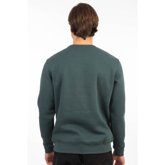 Rebase Ανδρικό Φούτερ Crew Neck 242RTOP-1005 Deep Teal - Φούτερ χωρίς κουκούλα  στο Bodyman