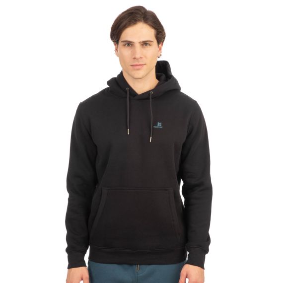 Rebase Ανδρικό Φούτερ Με Κουκούλα 242RTOP-1014 Black - Φούτερ Κουκούλα  στο Bodyman