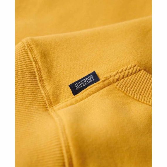 Superdry Ανδρική Ζακέτα Φούτερ M2013116A-ZW9 Essential Logo Winter Gold - Ζακέτες στο Bodyman