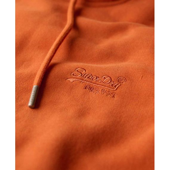 Superdry Hood M2013110A-9RF Essential Logo Brown - Φούτερ Κουκούλα  στο Bodyman