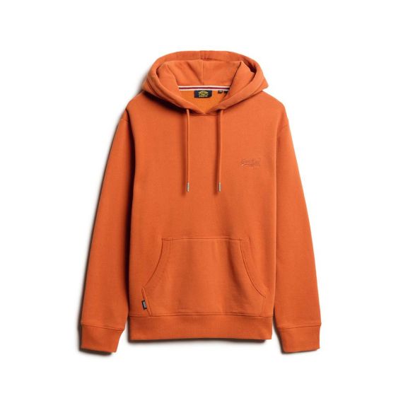 Superdry Hood M2013110A-9RF Essential Logo Brown - Φούτερ Κουκούλα  στο Bodyman