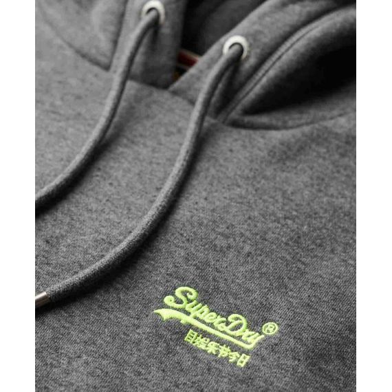 Superdry Hood M2013110A-QZ9 Essential Logo Grey - Φούτερ Κουκούλα  στο Bodyman