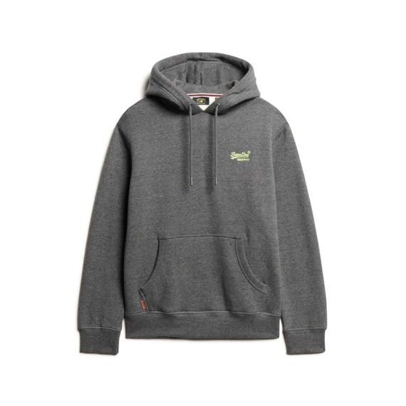 Superdry Hood M2013110A-QZ9 Essential Logo Grey - Φούτερ Κουκούλα  στο Bodyman