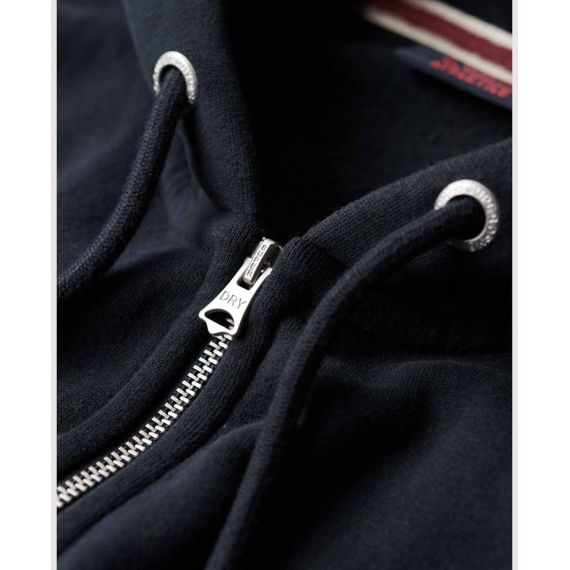 Superdry Ανδρική Ζακέτα Φούτερ M2013116A-98T Essential Logo Navy - Ζακέτες στο Bodyman