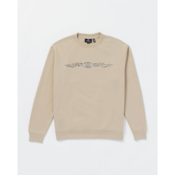 Volcom Ανδρικό Φούτερ Crew Neck A4632403-LKH Watanite L.Khaki - Φούτερ χωρίς κουκούλα  στο Bodyman
