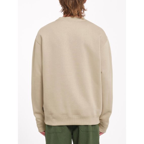 Volcom Ανδρικό Φούτερ Crew Neck A4632403-LKH Watanite L.Khaki - Φούτερ χωρίς κουκούλα  στο Bodyman