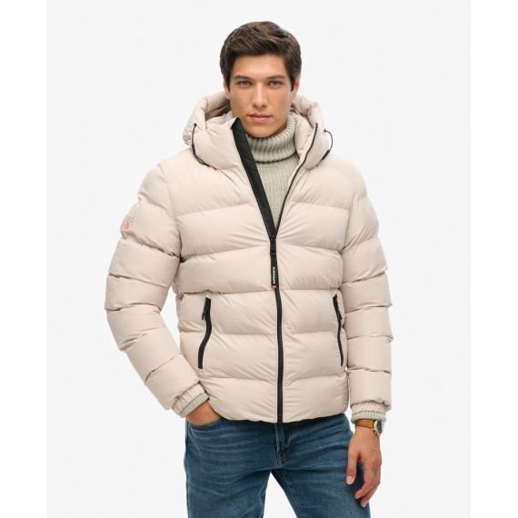 Superdry Ανδρικό Μπουφάν Puffer M5011905A-7M0 Chateau Grey - Μπουφάν στο Bodyman
