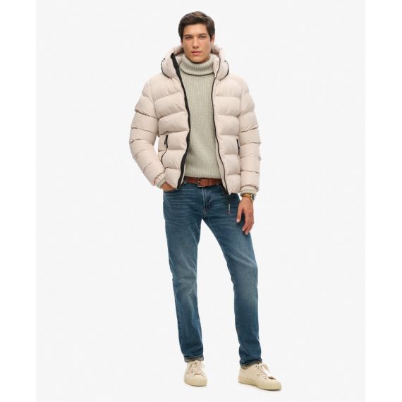 Superdry Ανδρικό Μπουφάν Puffer M5011905A-7M0 Chateau Grey - Μπουφάν στο Bodyman